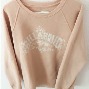BILLABONG light pink sweatshirt-never worn
